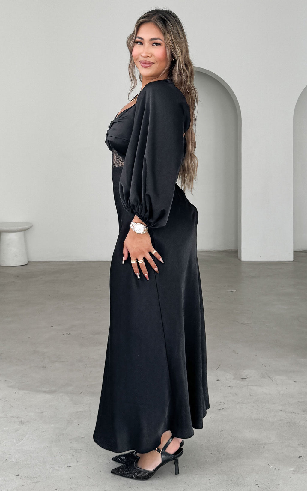 Alessia Maxi Dress - Black