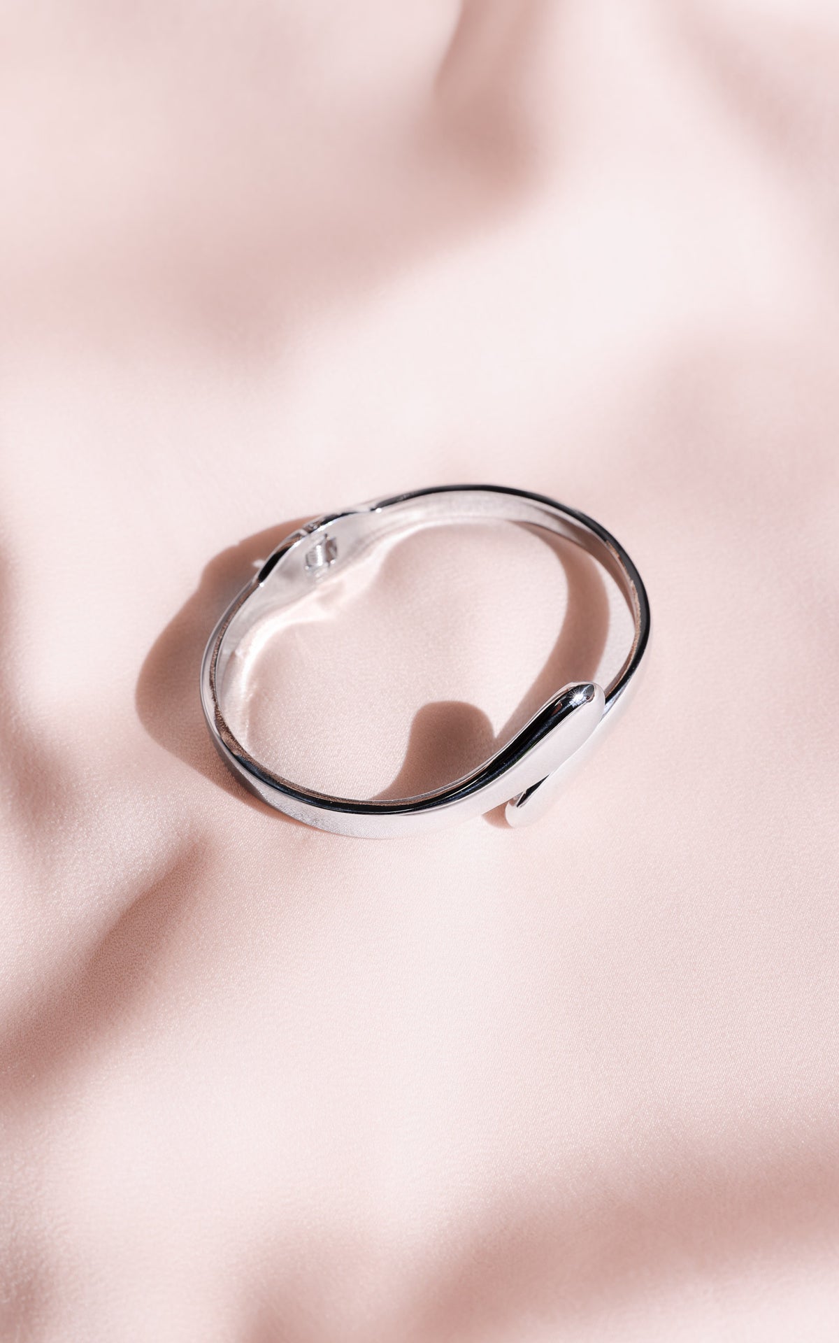 Amorelle Bangle - Silver Tear End
