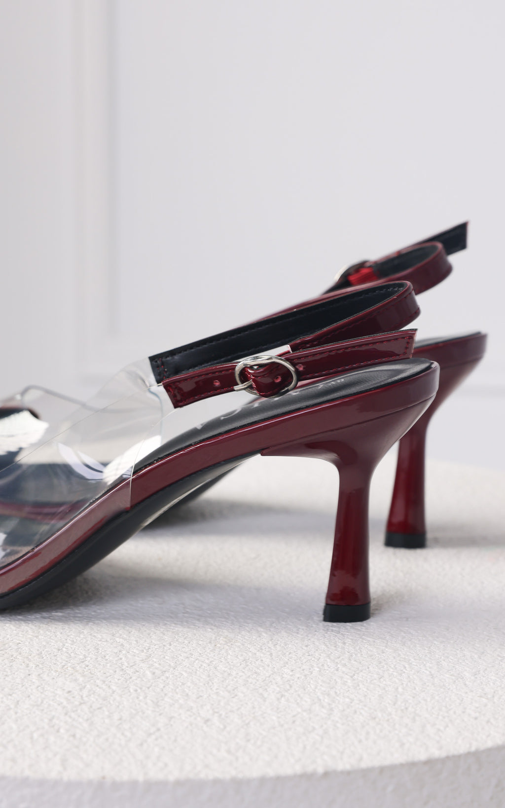 Angelmay Slingback Heels - Wine