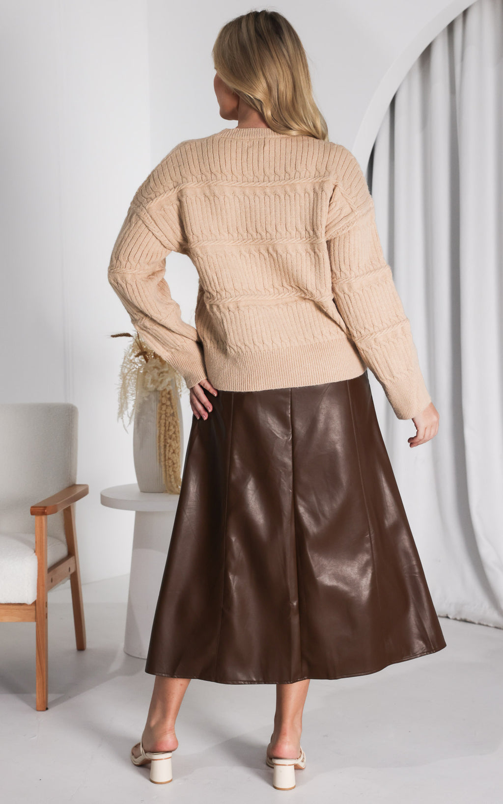Ashmore Knit Jumper - Latte