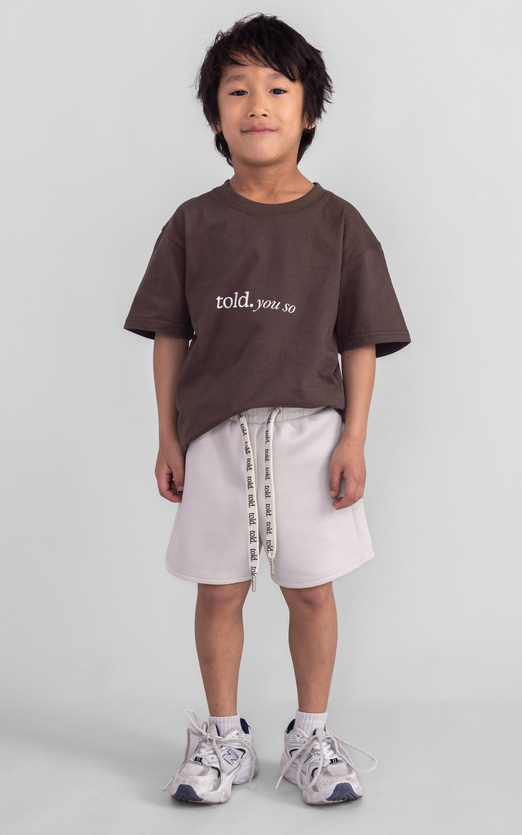 Ari Kids Shorts - Bone