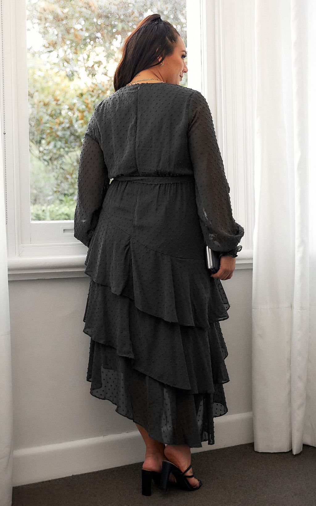 Beatrice Dress - Black Texture