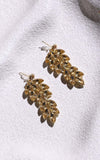 Bijoux Drop Stud Earrings - Gold Champagne Chandelier