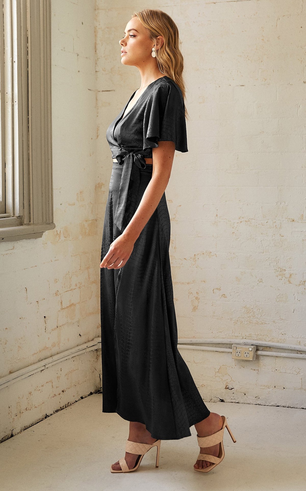 Bloom And Grow Top - Black Snake Print