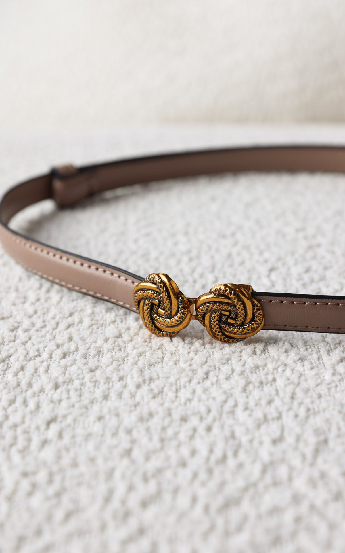 Candice Belt - Taupe Knot