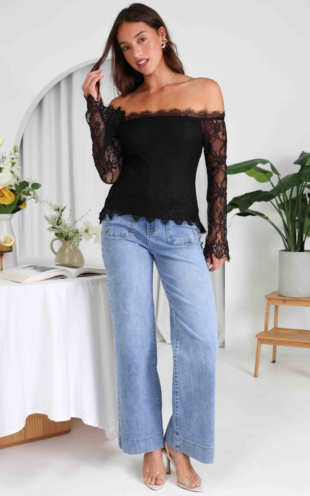 Casanova Lace Top - Black