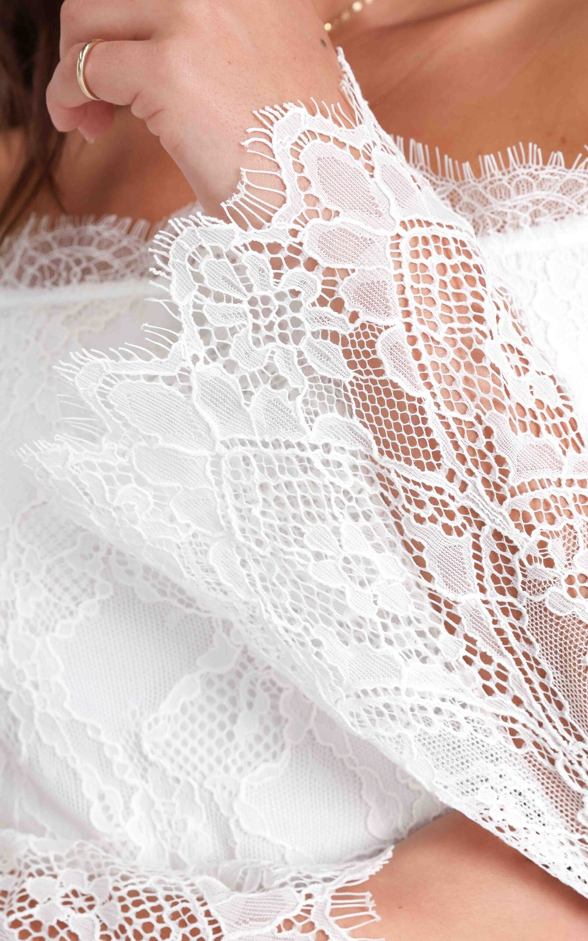 Casanova Lace Top - White