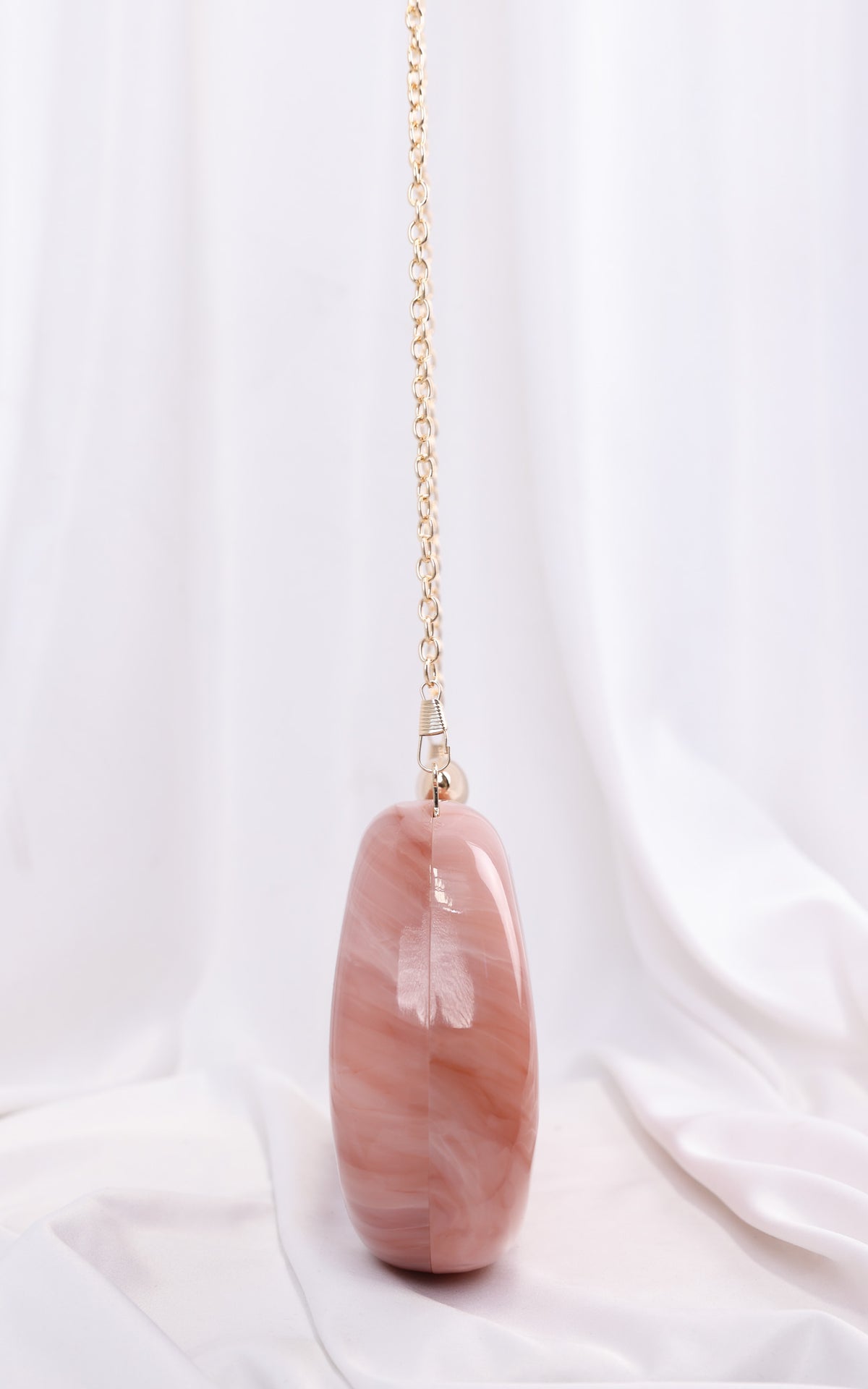 Clio Clutch Bag - Pink Marble