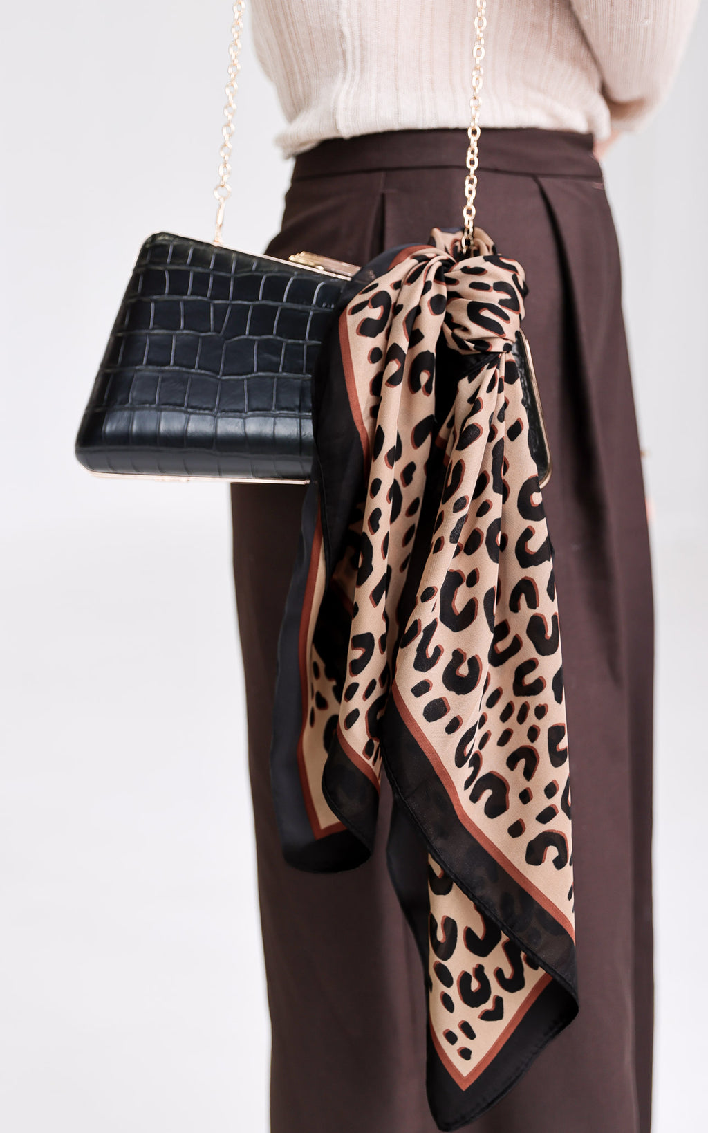 Carmela Square Bandana - Cheetah Print