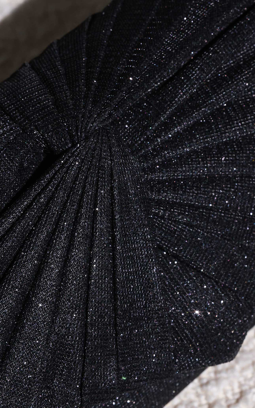Emmy Shimmer Clutch Bag - Black