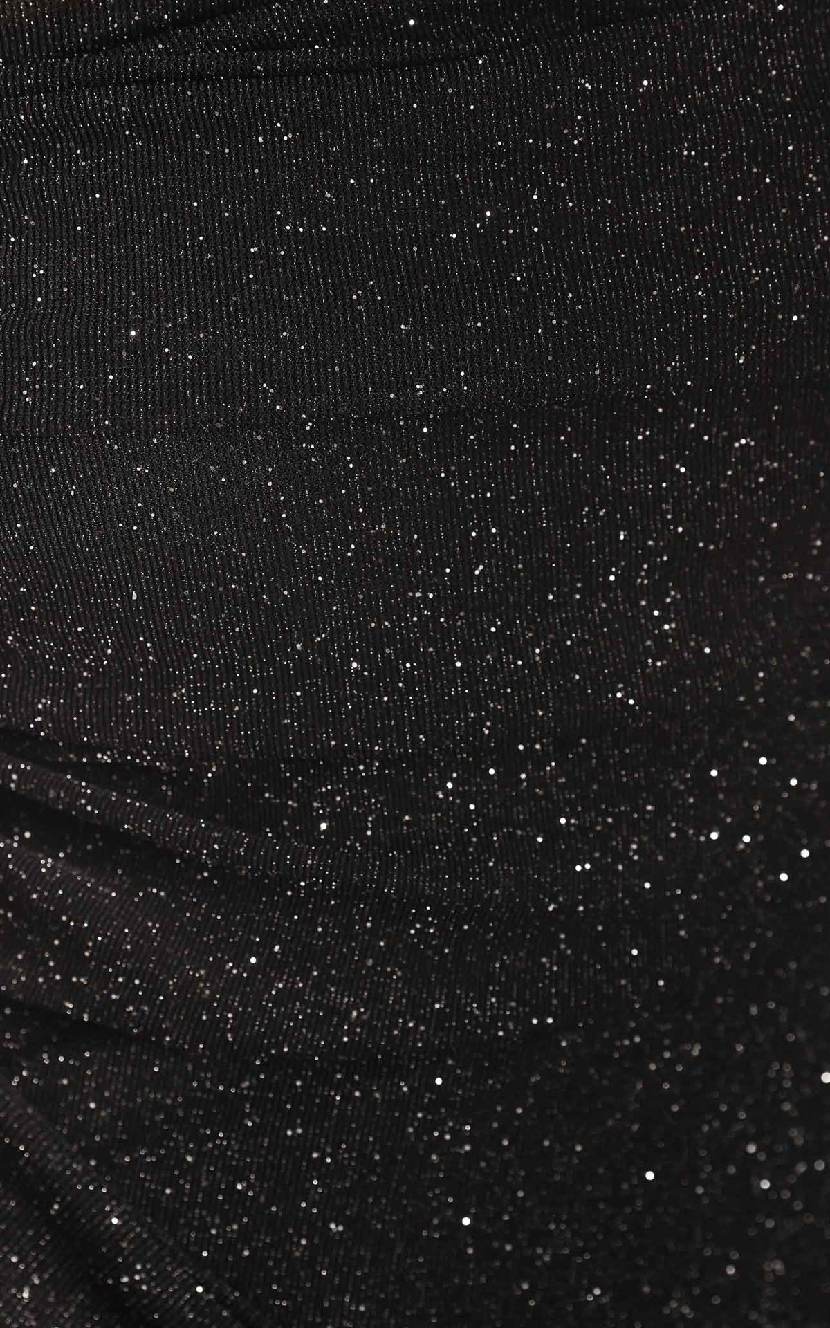 Evissa Mesh Mini Dress - Black Metallic Glitter