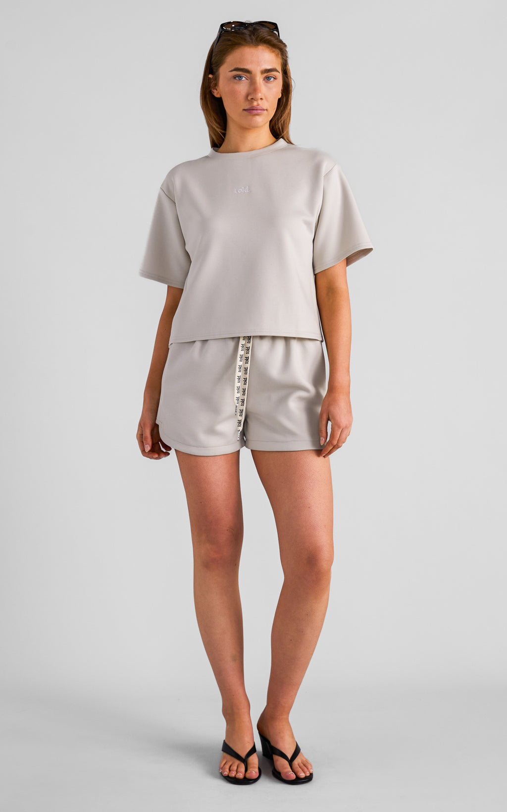 Truce Cropped Tee - Bone