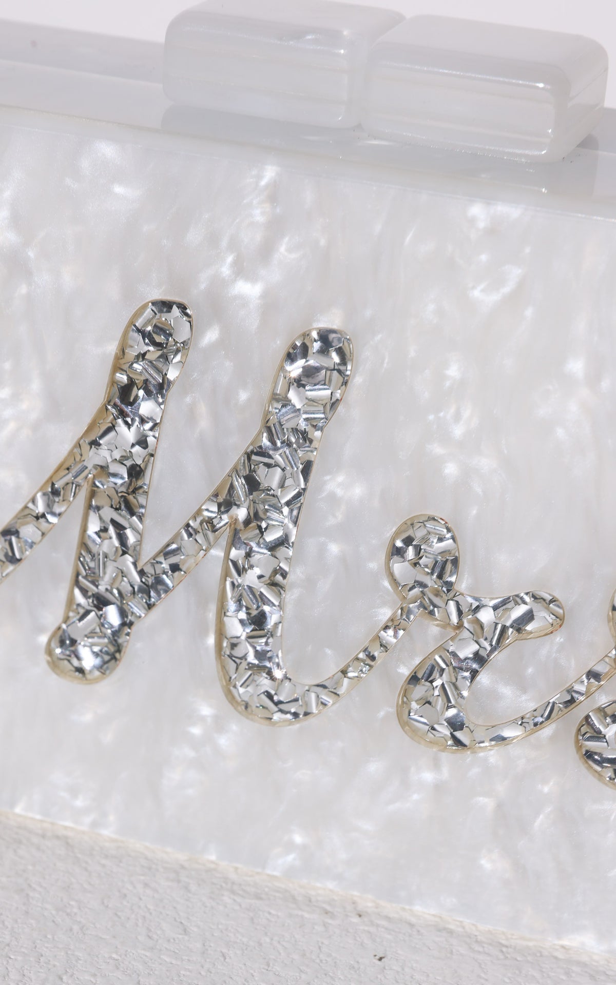 Eternity Clutch Bag - Silver Mrs