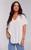 Evianna Diamante Knit Top - White