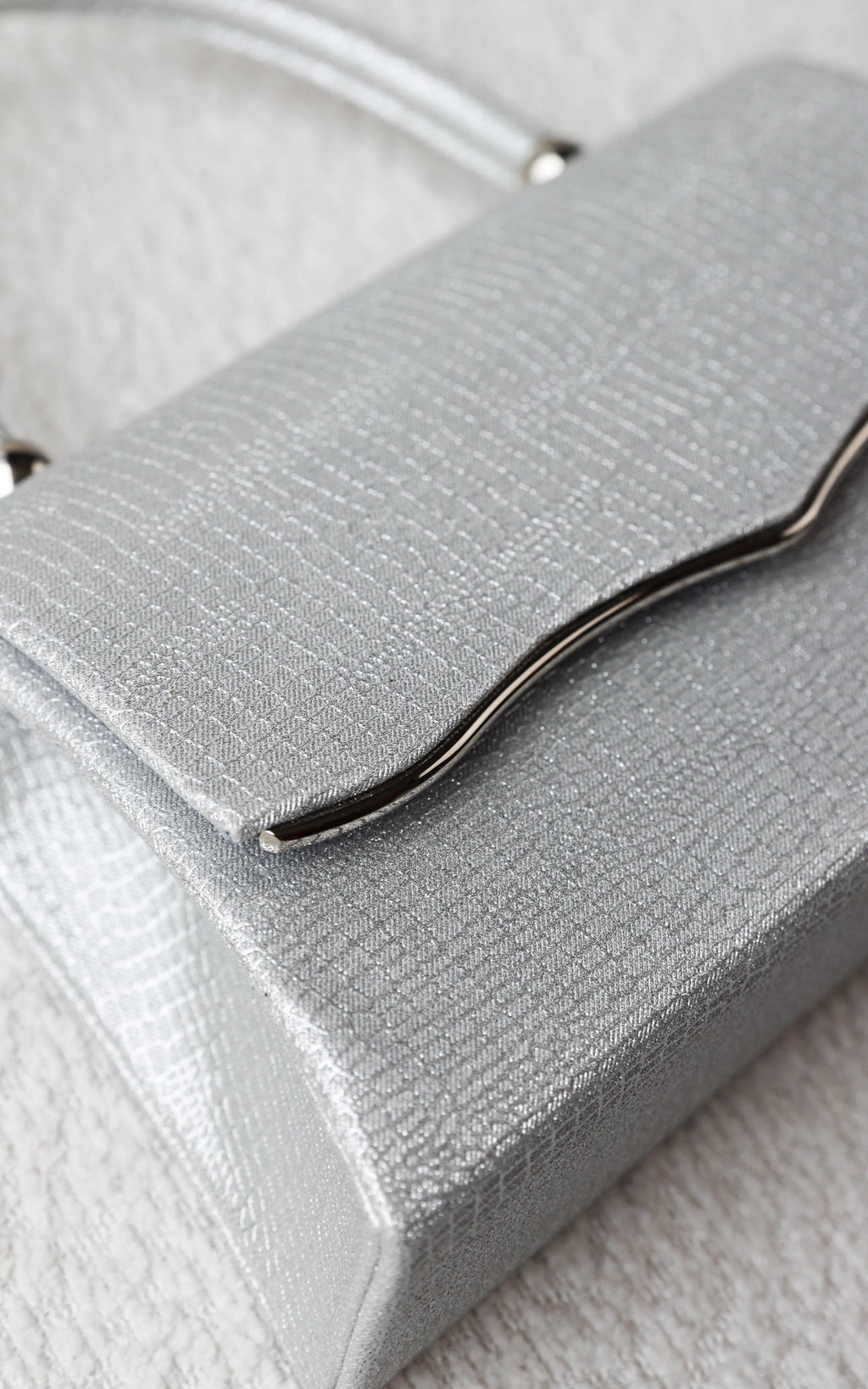 Jalisa Texture Bag - Silver Metallic