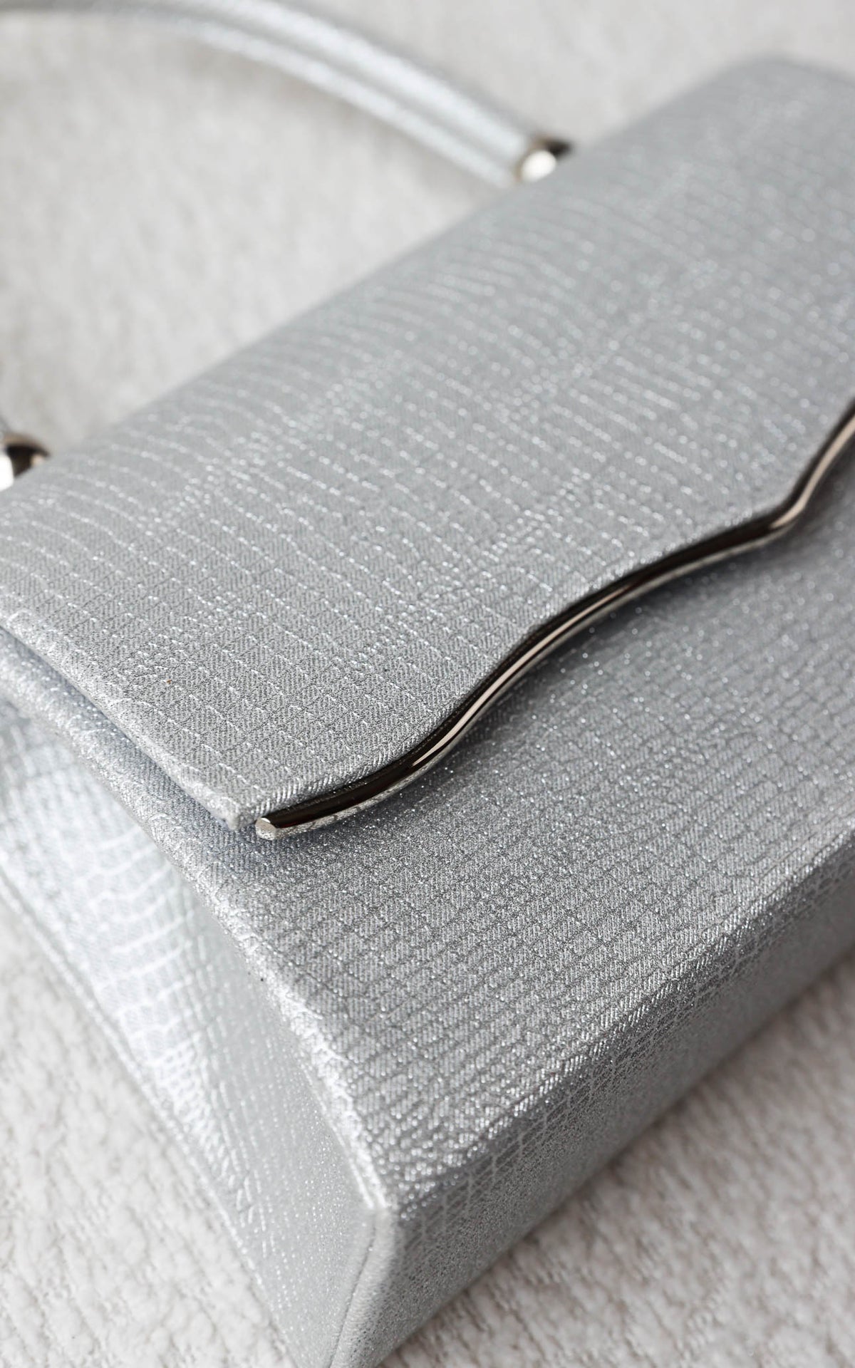 Jalisa Texture Bag - Silver Metallic