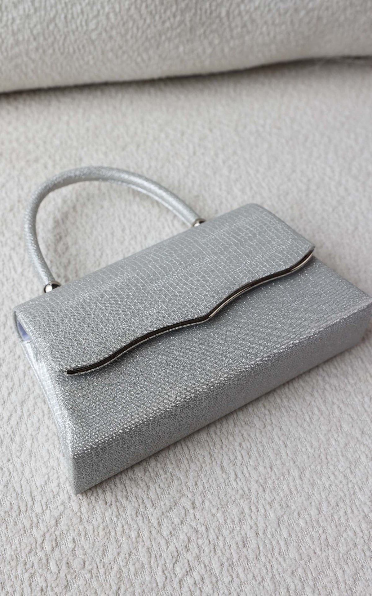 Jalisa Texture Bag - Silver Metallic