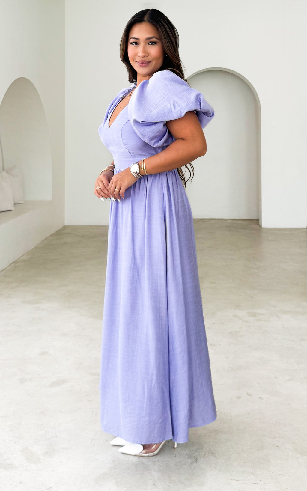 Georgie Maxi Dress - Blue Lilac