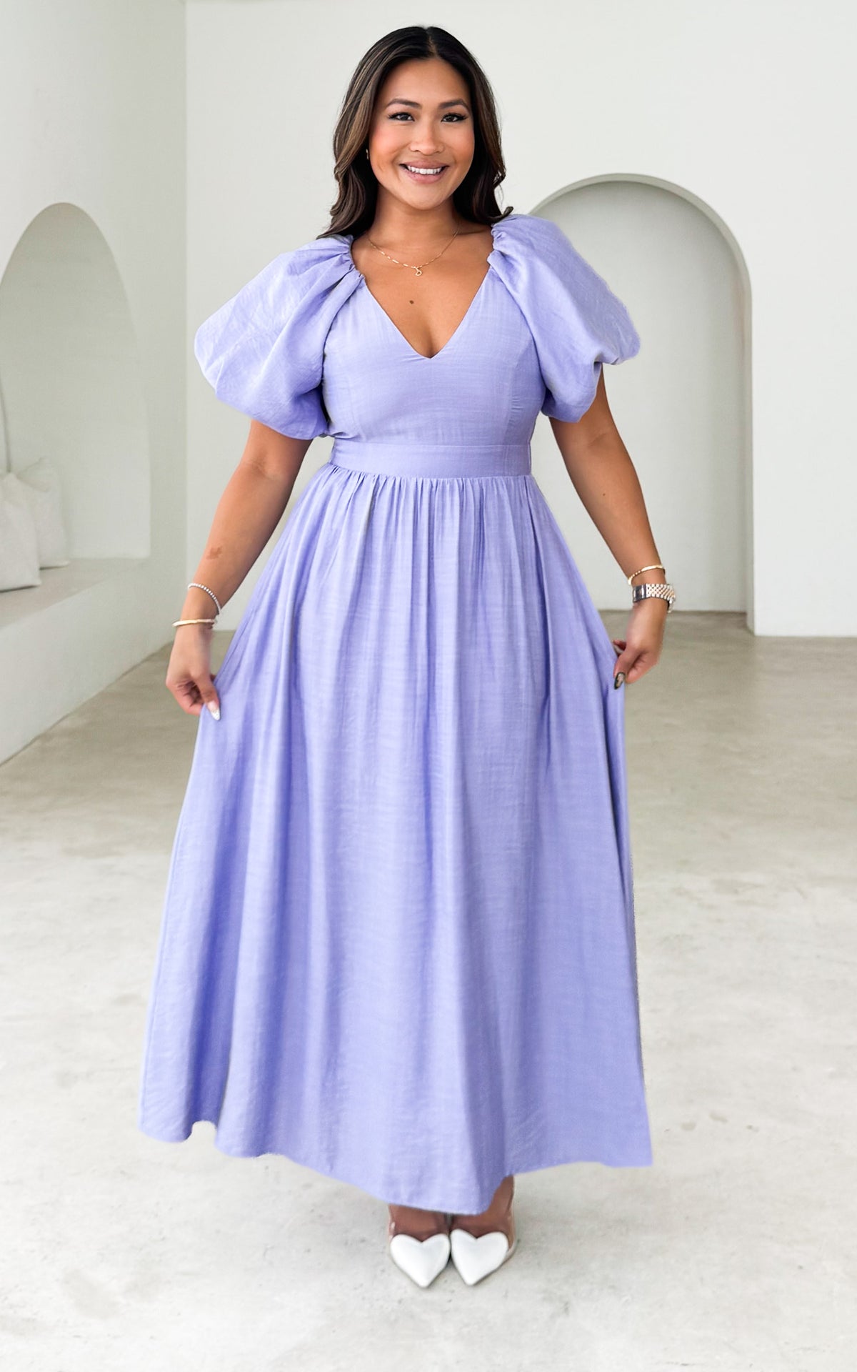 Georgie Maxi Dress - Blue Lilac