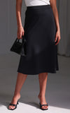 Inez Midi Skirt - Black
