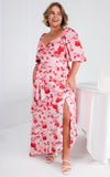 Janice Maxi Dress - Pink Floral