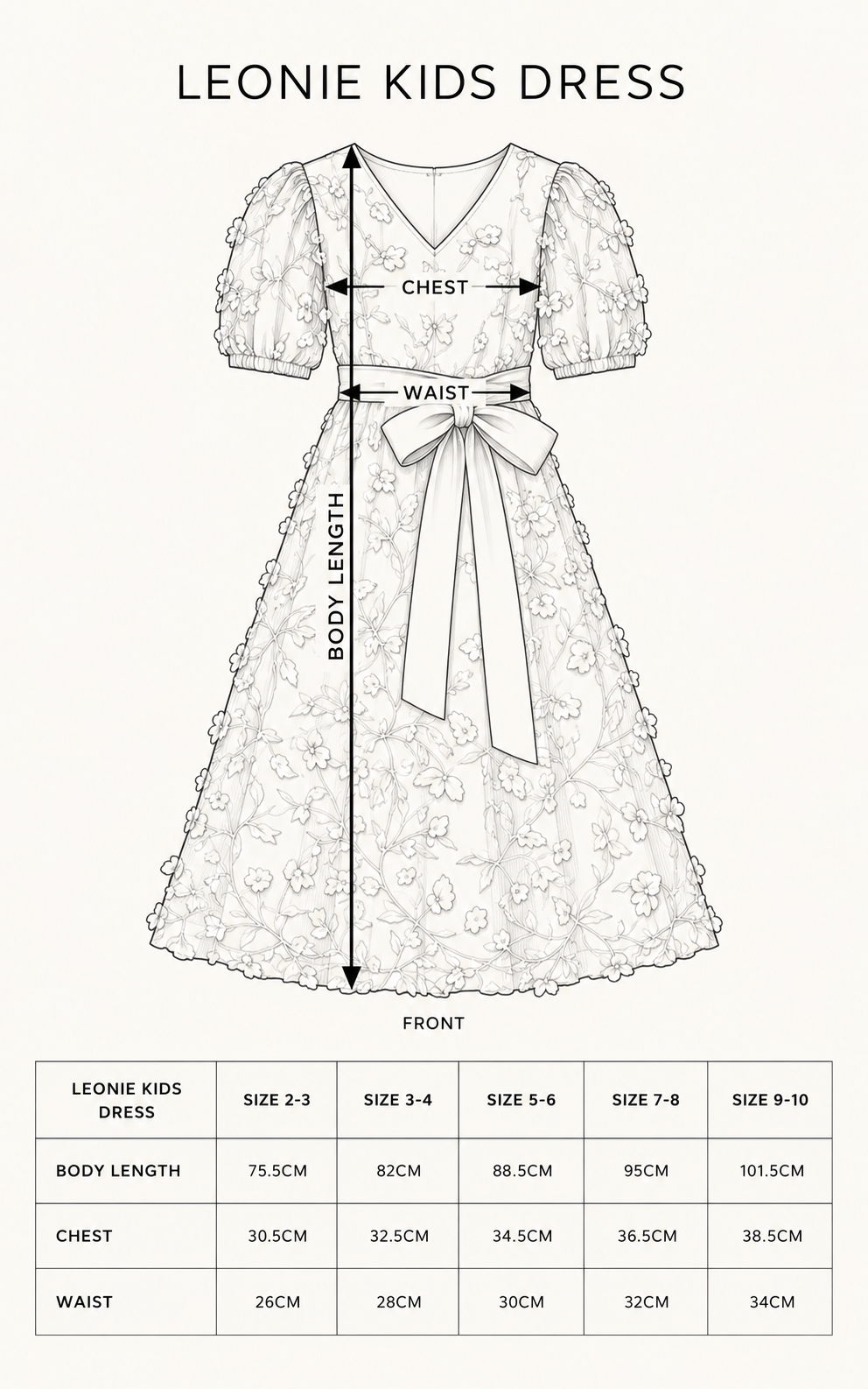 Leonie Kids Dress - White