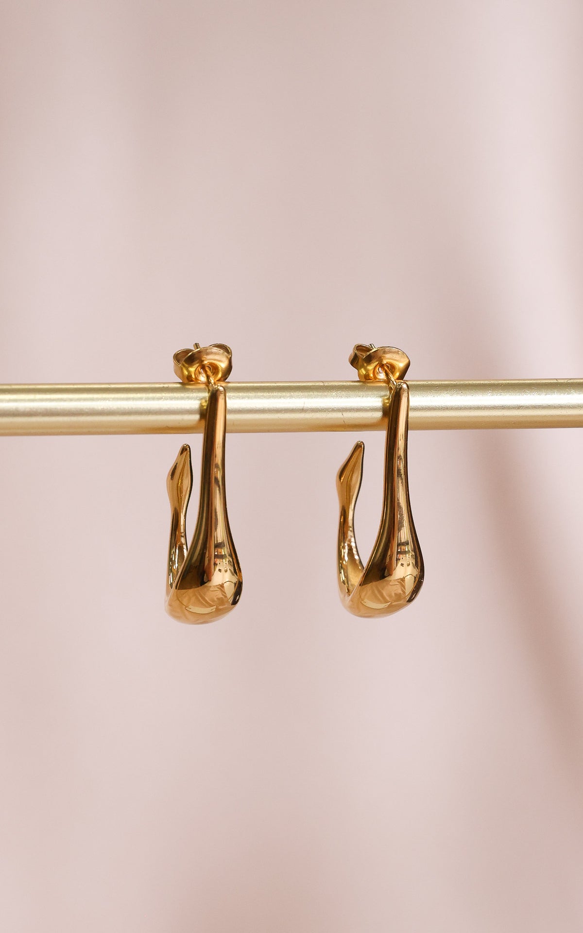 Jionnie Hoop Earrings - Gold Hook