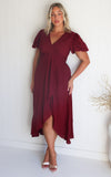 Jovana Maxi Dress - Wine