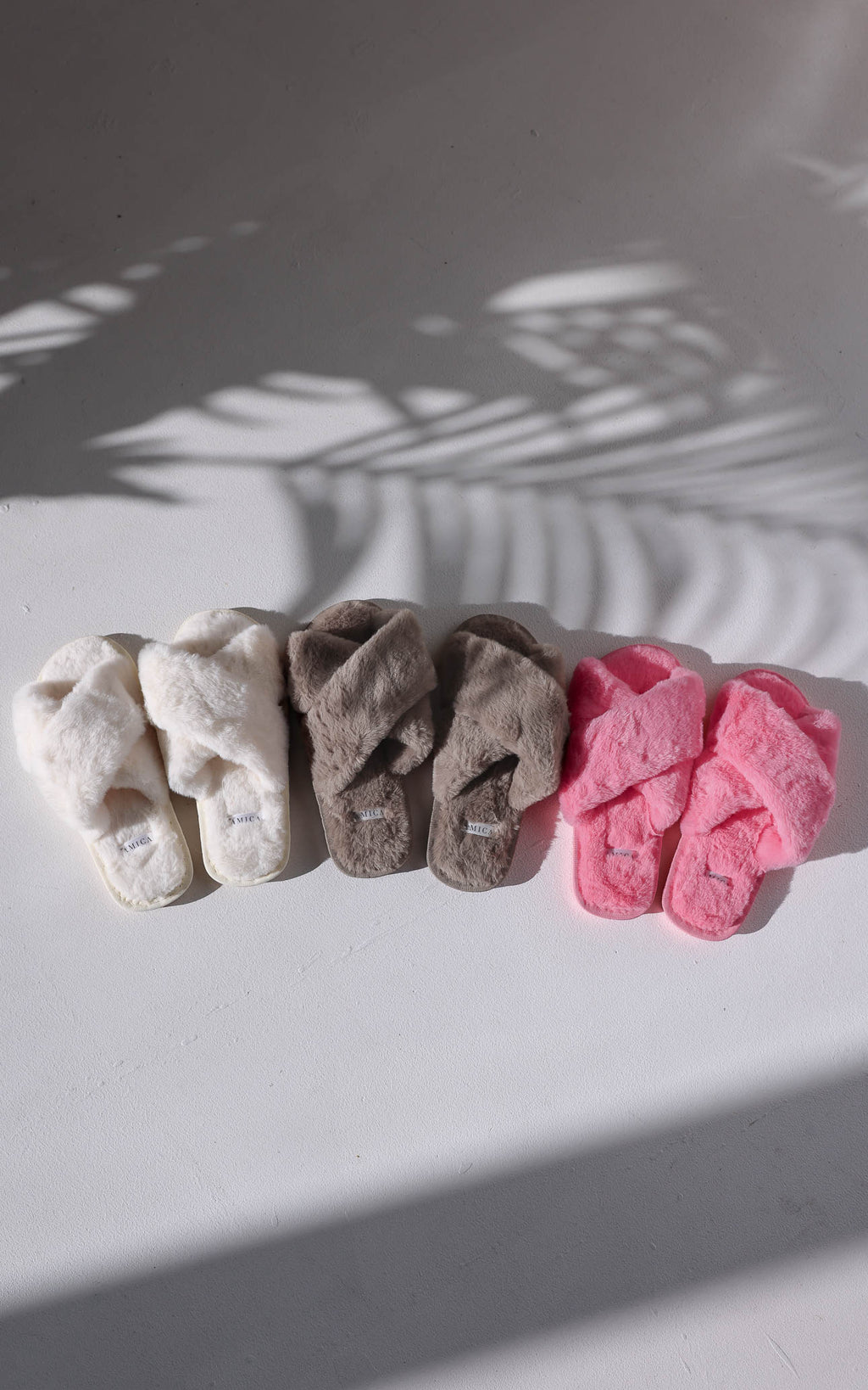 Walk To You Cross Slippers - Cream