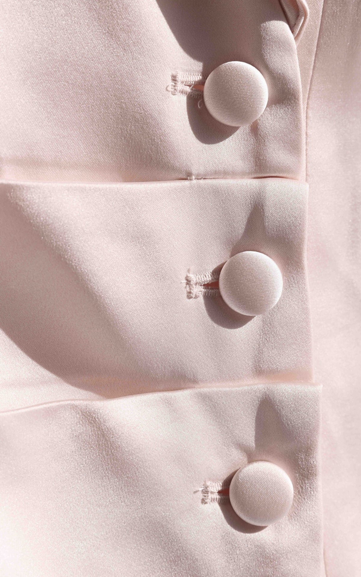 Jude Satin Blazer Mini Dress - Champagne Pink