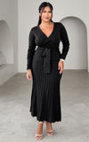 Jules Knit Midi Dress - Black