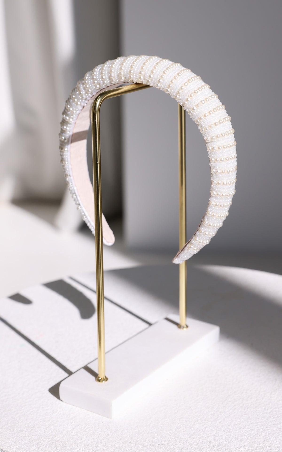 Jobelle Headband - Pearl Stripe
