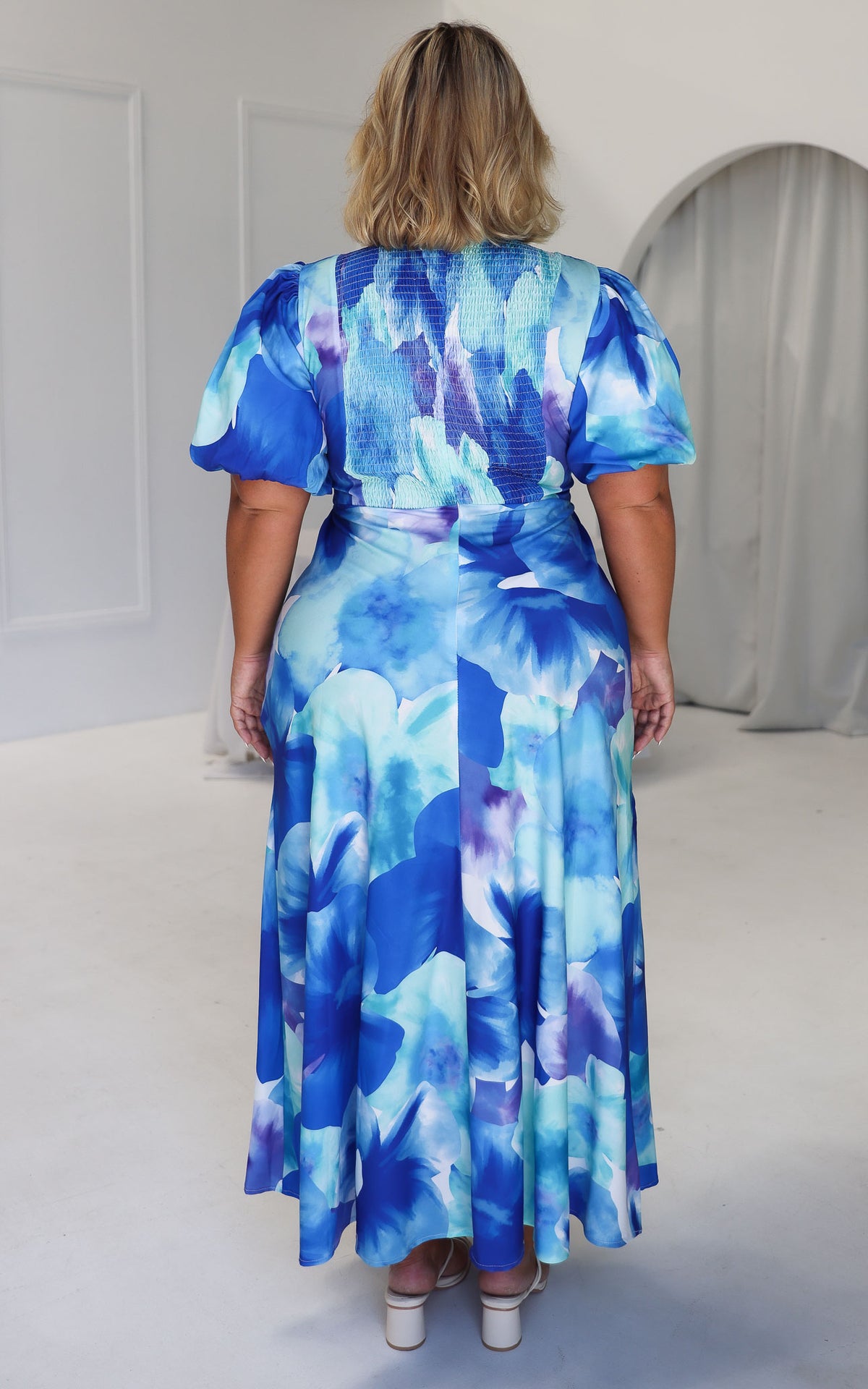 Kamala Maxi Dress - Blue Floral
