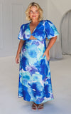 Kamala Maxi Dress - Blue Floral