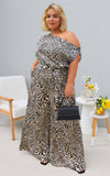 Kendrix Wide Leg Jumpsuit - Leopard Print