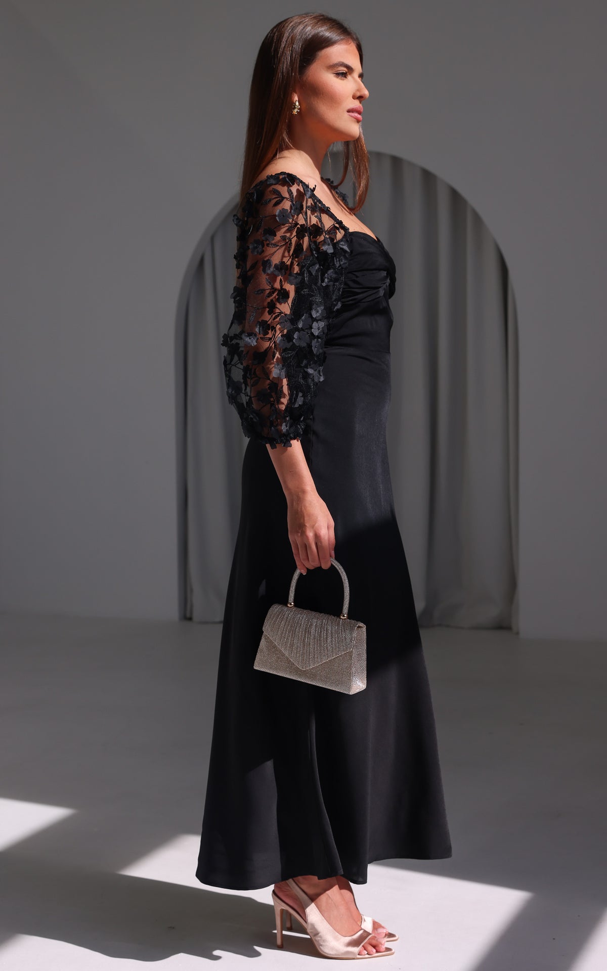 Leana Maxi Dress - Black
