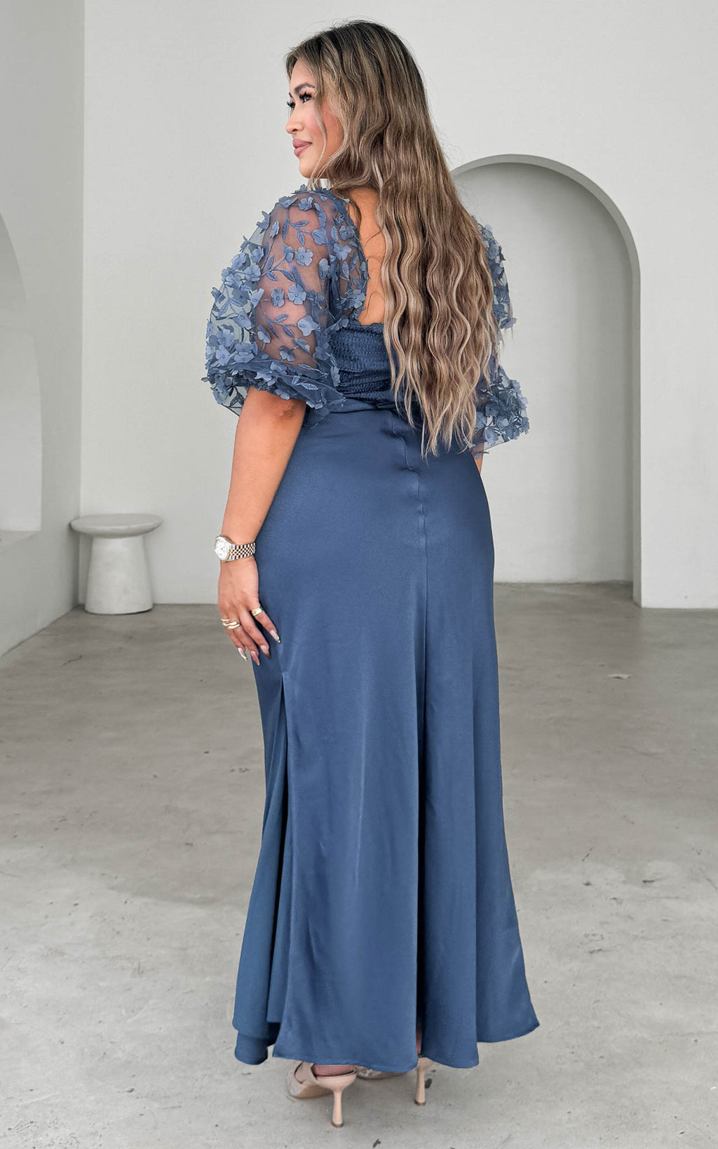 Leana Maxi Dress - Riverside Blue