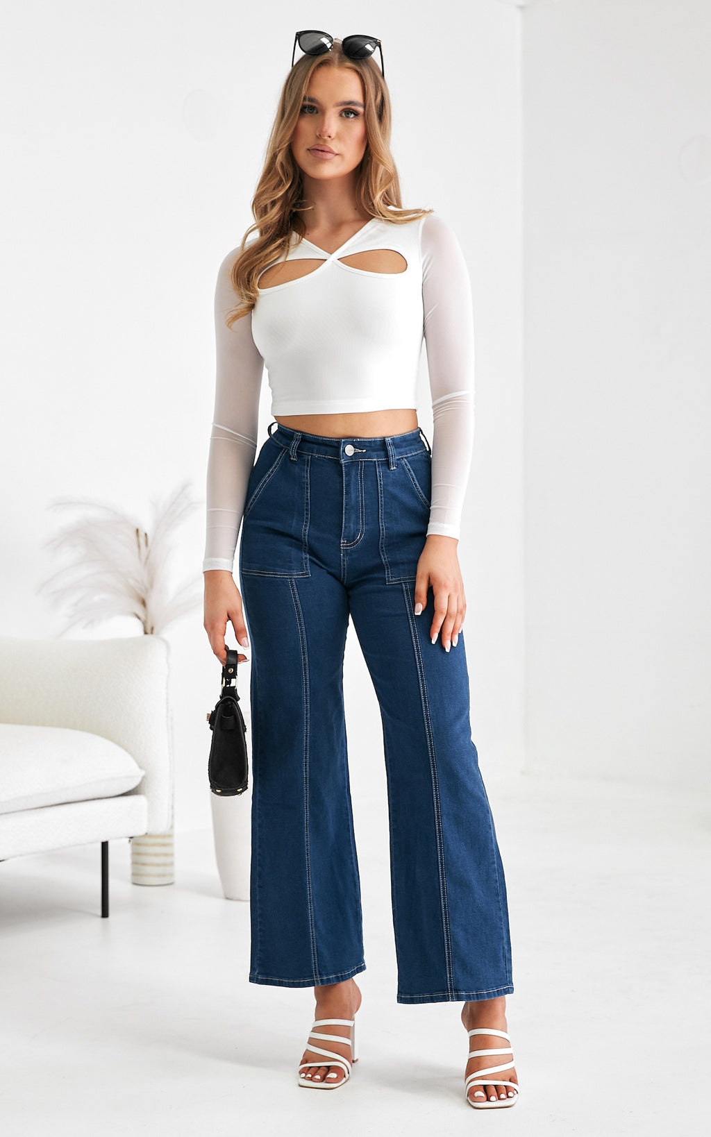 Limbo Crop Top - White