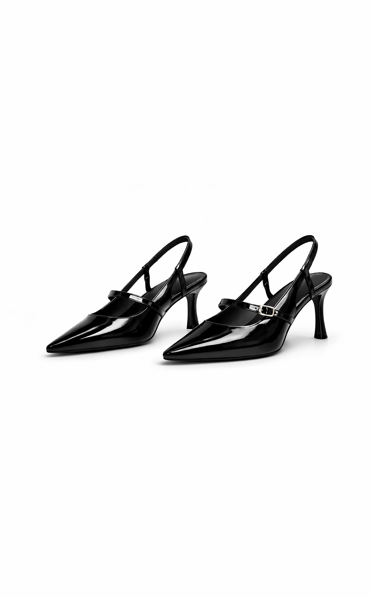 Liason Slingback Heels - Black