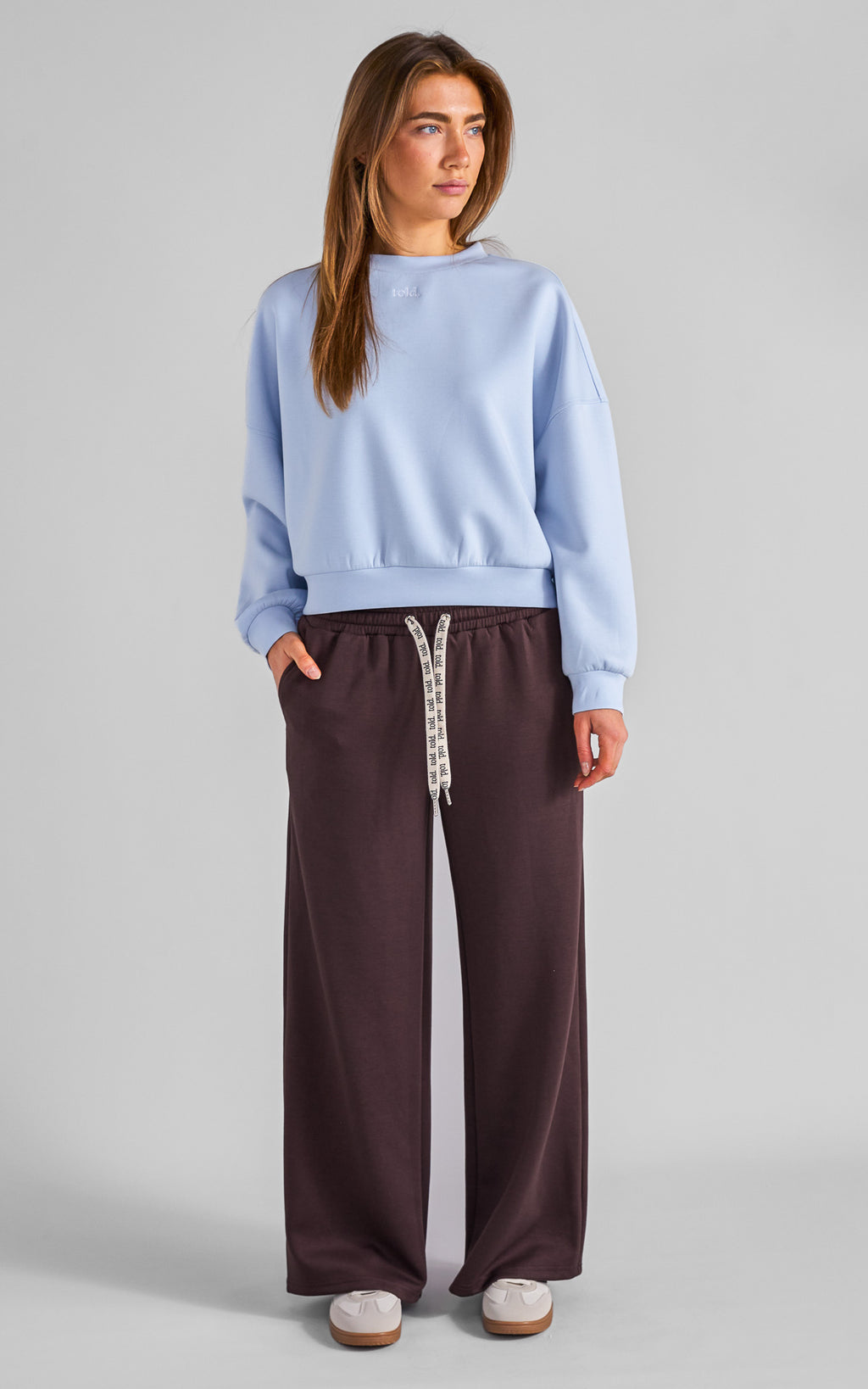 Luther Unisex Wide Leg Trackpants - Chocolate Brown
