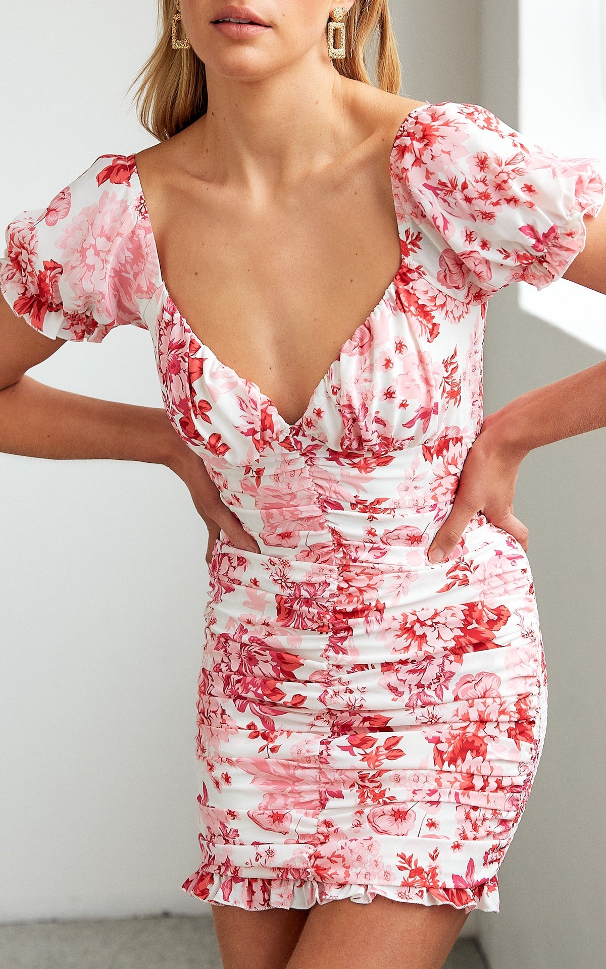 Marlow Mini Dress - Pink Floral