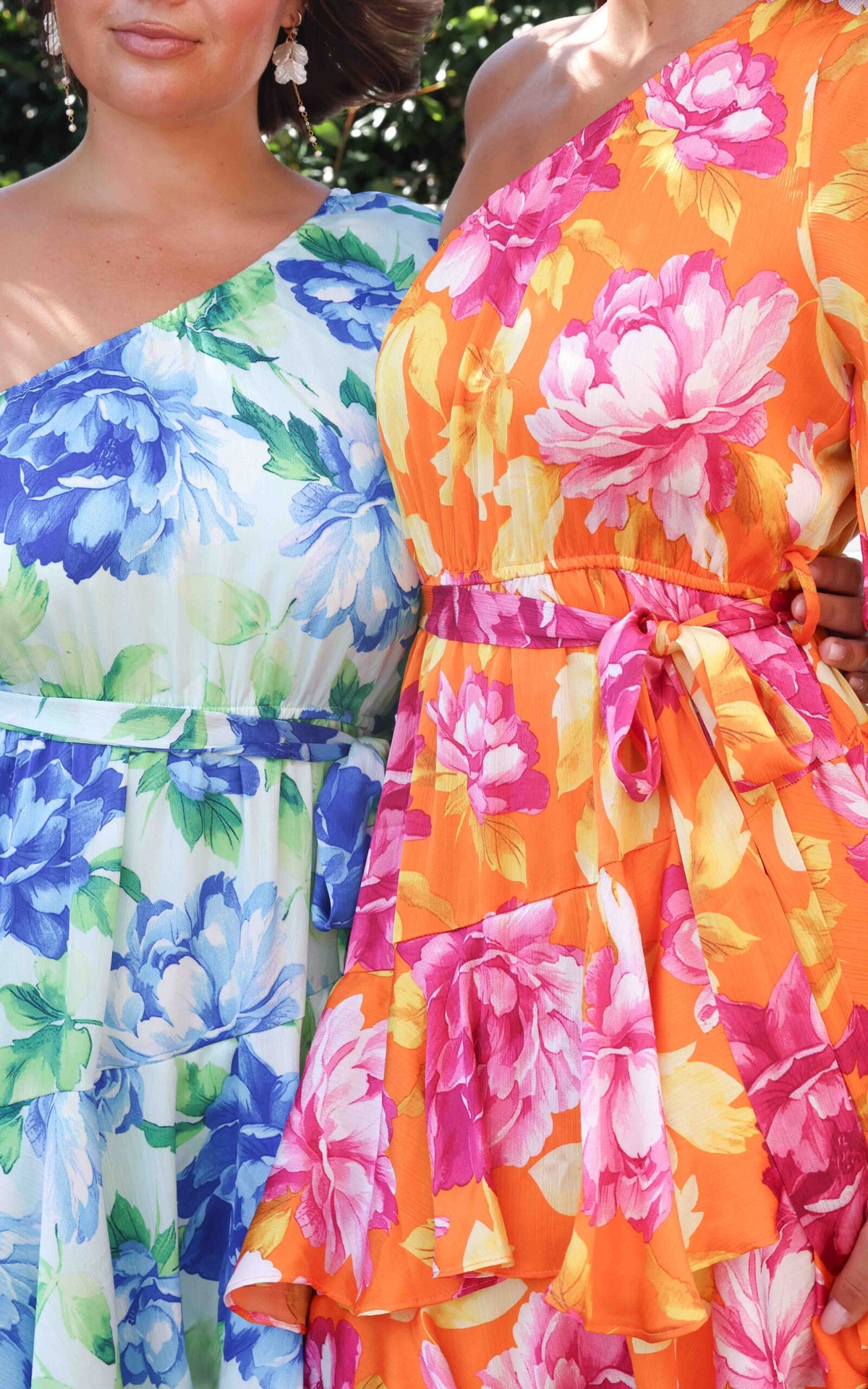 Mikko Midi Dress - Blue Green Floral