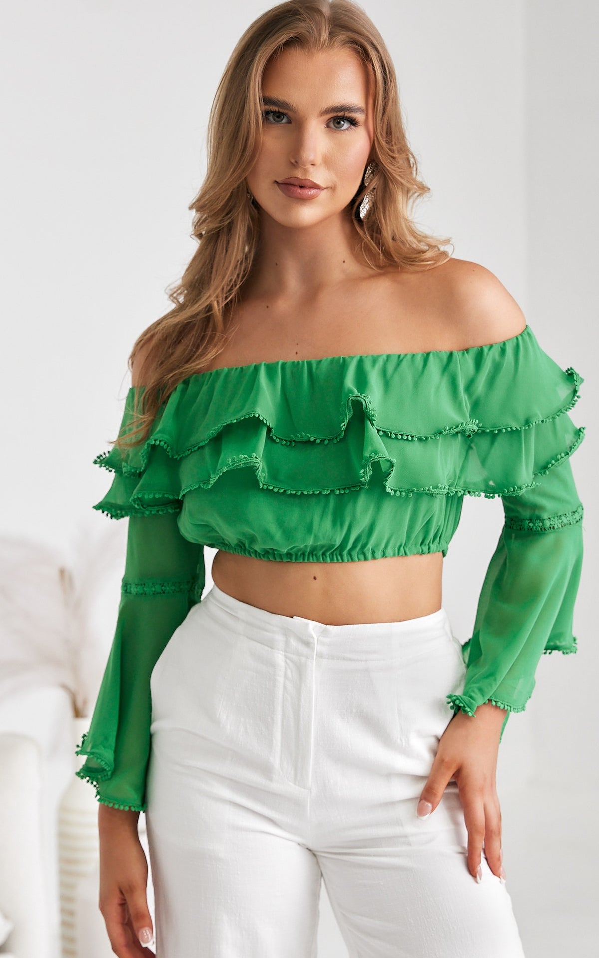Misha Crop Top - Green
