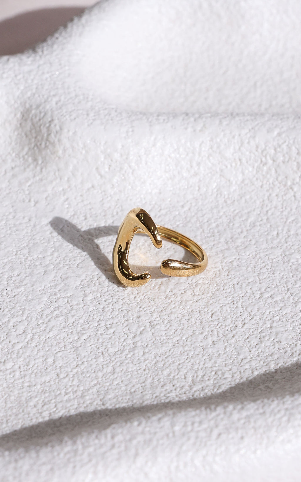 Moonbeam Ring - Gold Moon