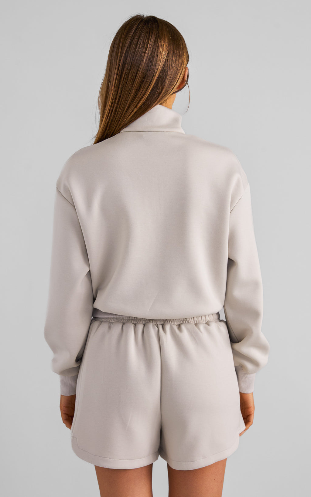 Miku Quarter Zip Jumper - Bone