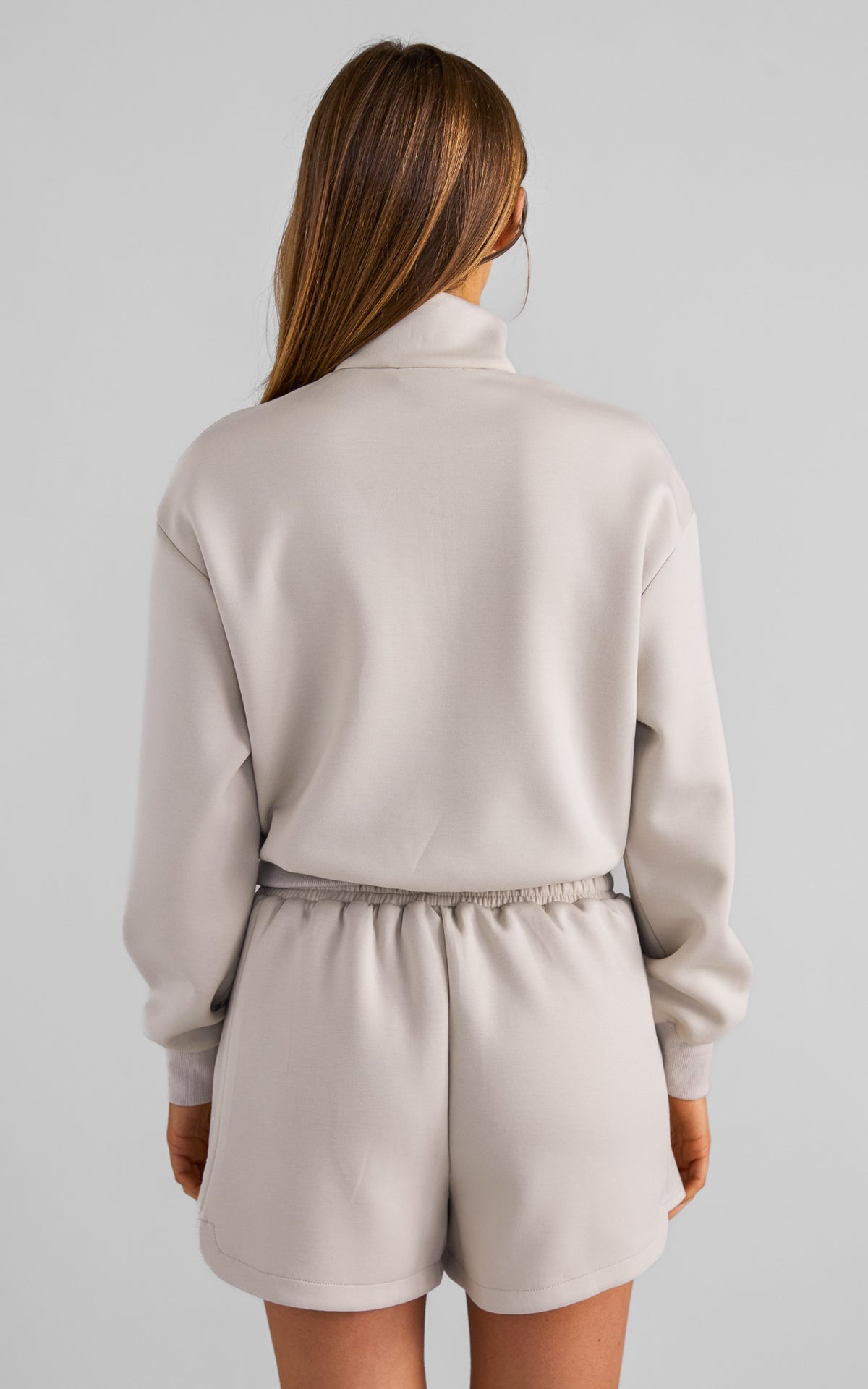 Miku Quarter Zip Jumper - Bone