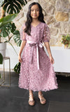 Leonie Kids Dress - Dusty Pink