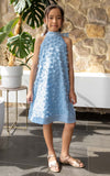 Misty Kids Dress - Dusty Blue