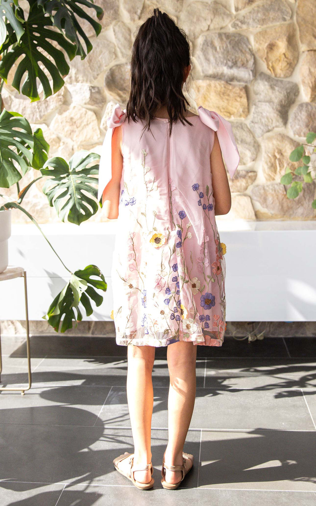 Poppy Kids Dress - Pink Multi Floral