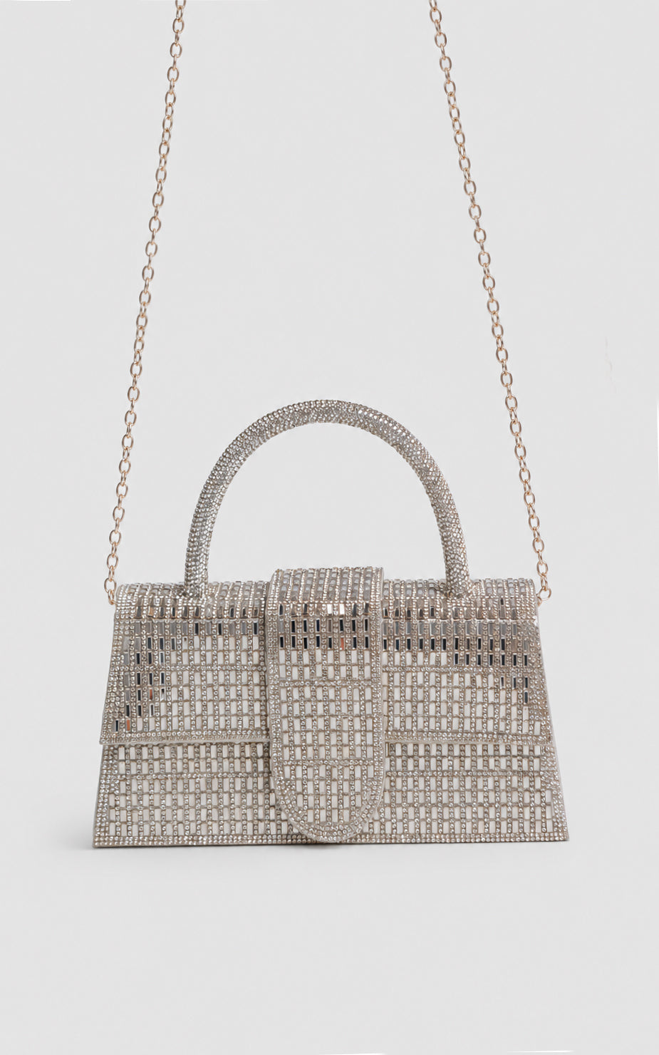 Nelani Rhinestone Bag - Gold